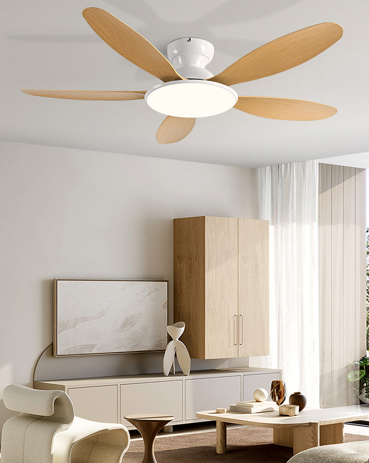 Lampe de ventilateur de plafond à profil bas WOMO 5 lames - WM5194