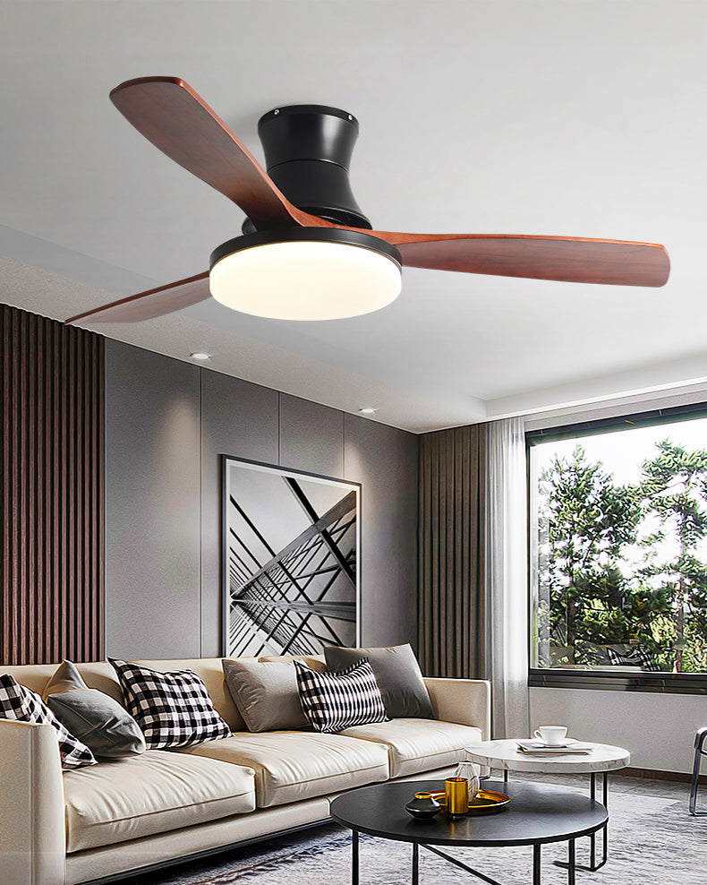 Lampe de ventilateur de plafond moderne à profil bas WOMO - WM5198
