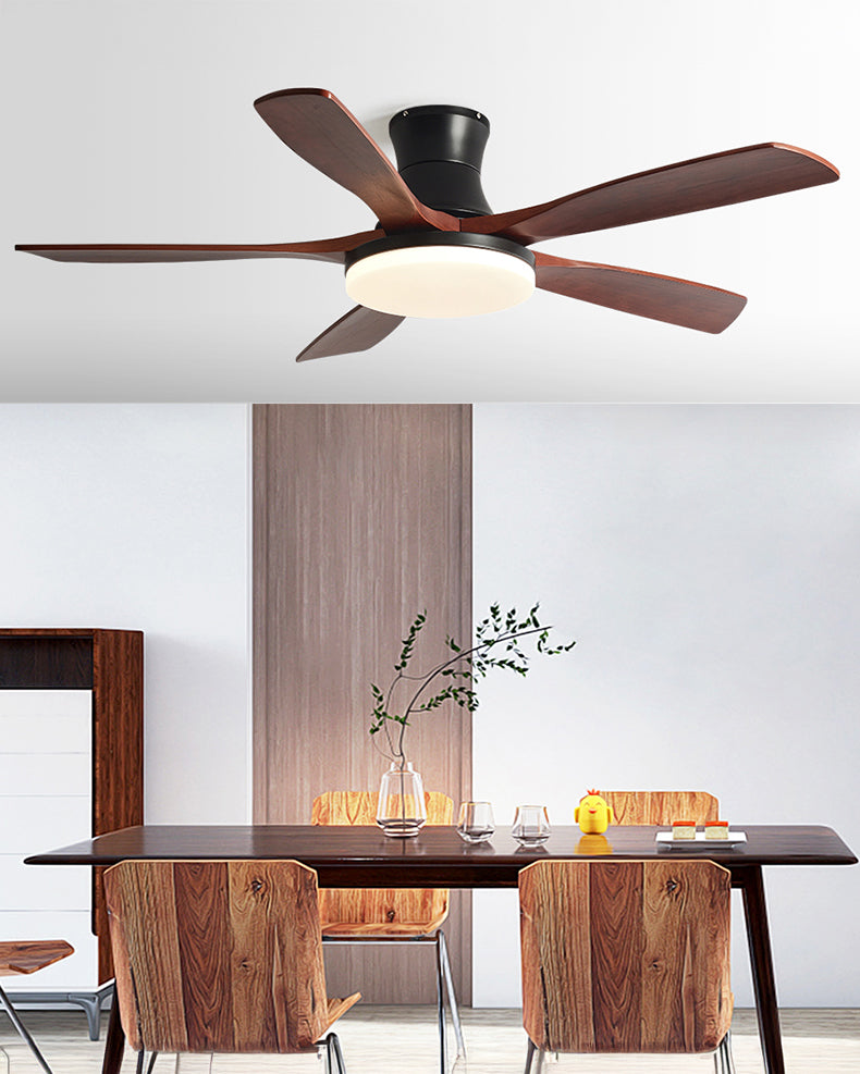 Lampe de ventilateur de plafond moderne à profil bas WOMO - WM5198