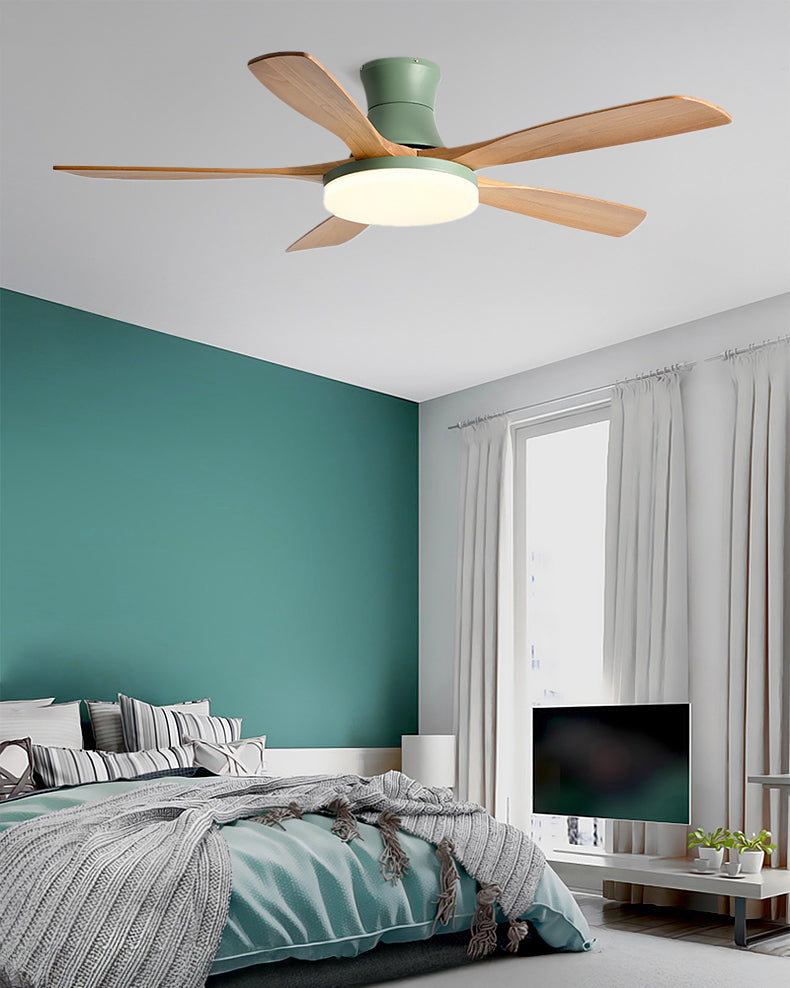 Lampe de ventilateur de plafond moderne à profil bas WOMO - WM5198