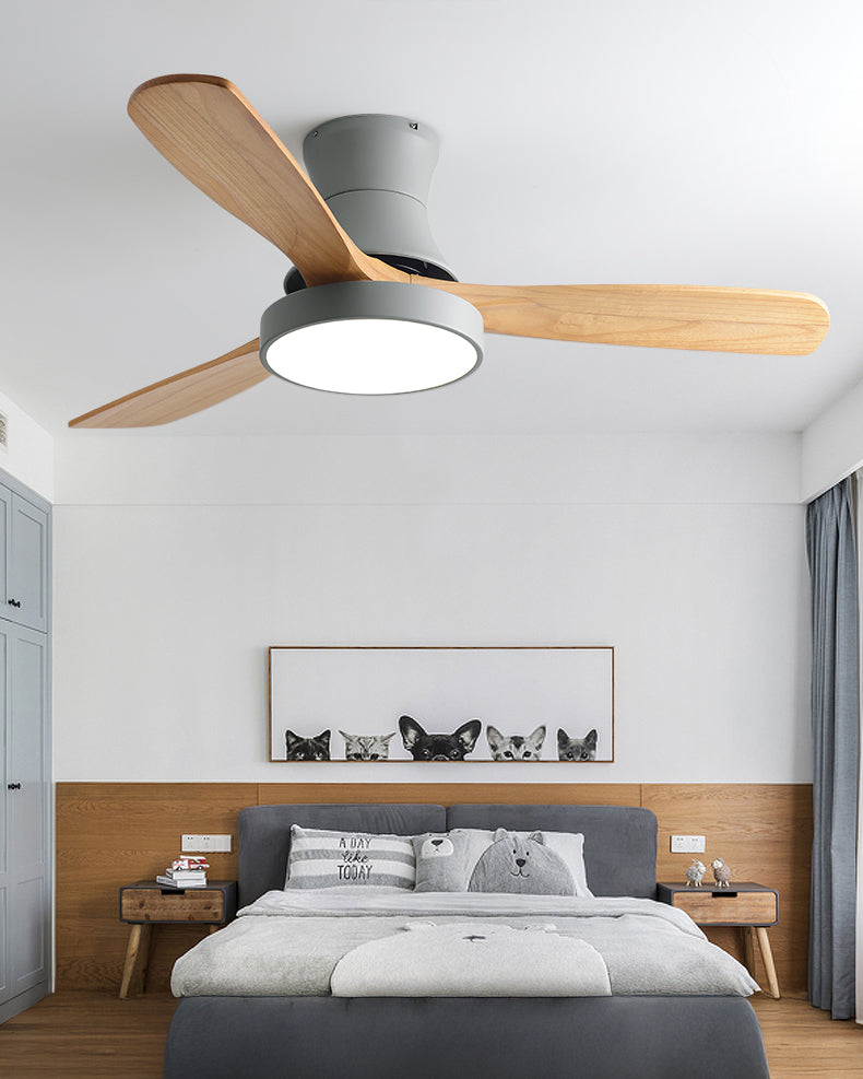 Lampe de ventilateur de plafond moderne à profil bas WOMO - WM5198