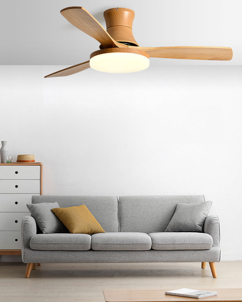 Lampe de ventilateur de plafond moderne à profil bas WOMO - WM5198