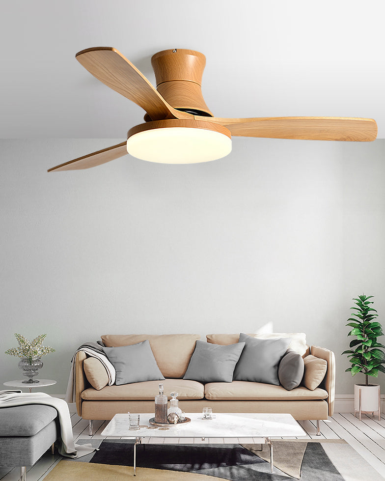Lampe de ventilateur de plafond moderne à profil bas WOMO - WM5198