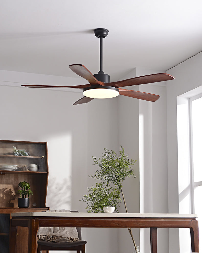 WOMO Lampe à ventilateur de plafond moderne à 5 pales - WM5206
