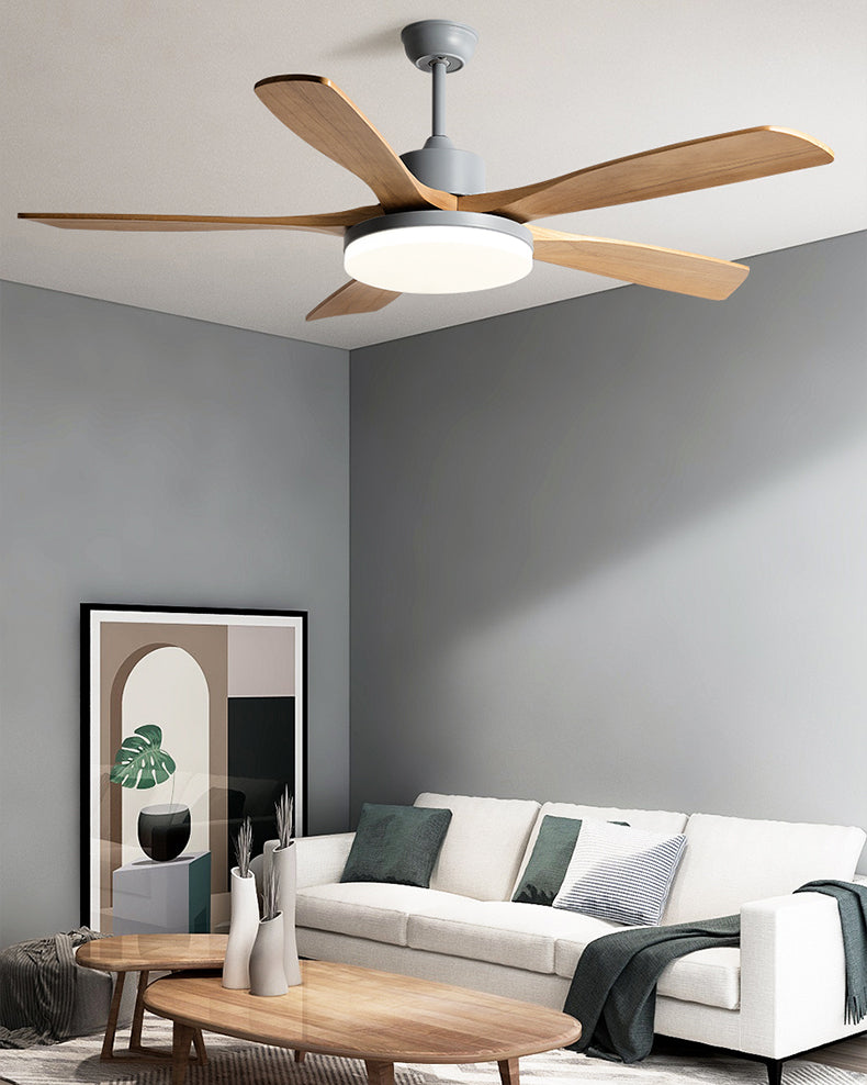 WOMO Lampe à ventilateur de plafond moderne à 5 pales - WM5206
