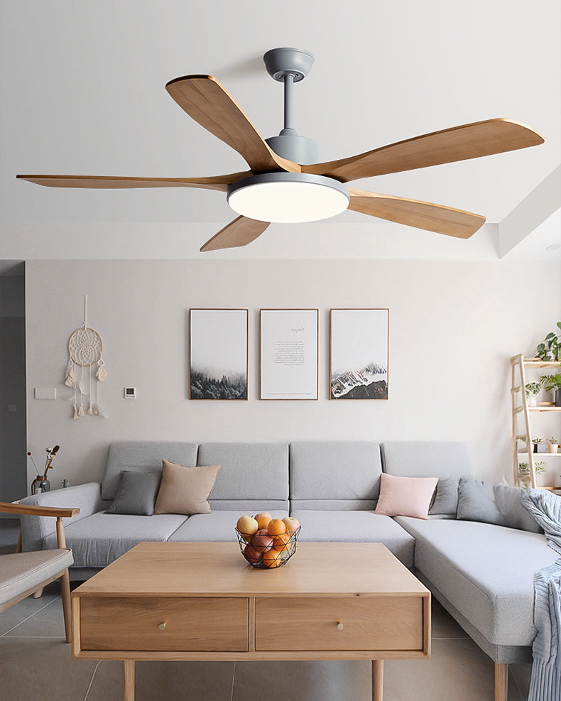 WOMO Lampe à ventilateur de plafond moderne à 5 pales - WM5206