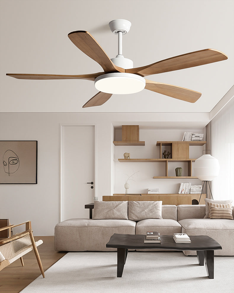 WOMO Lampe à ventilateur de plafond moderne à 5 pales - WM5206