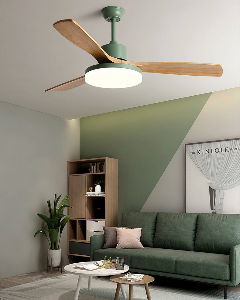 WOMO Lampe à ventilateur de plafond moderne à 3 pales - WM5210