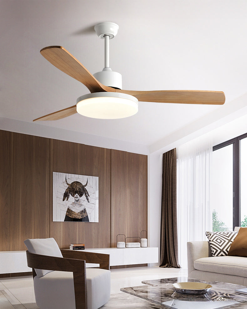 WOMO Lampe à ventilateur de plafond moderne à 3 pales - WM5210