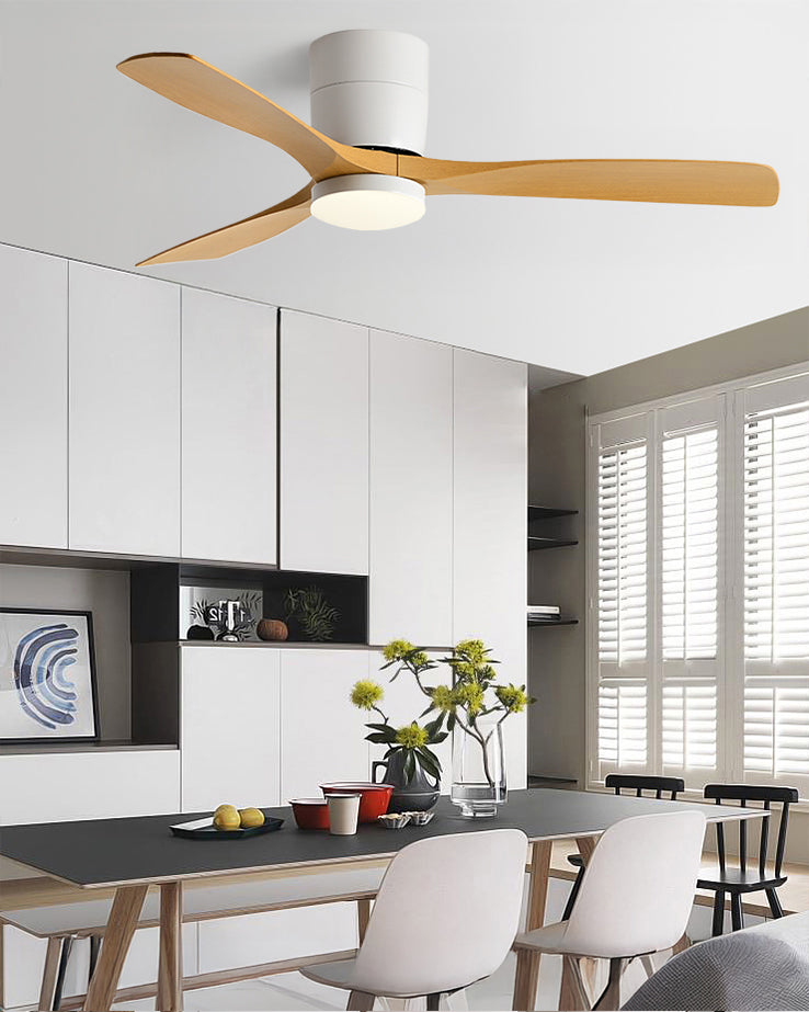 WOMO Lampe à ventilateur de plafond moderne à profil bas-WM5215