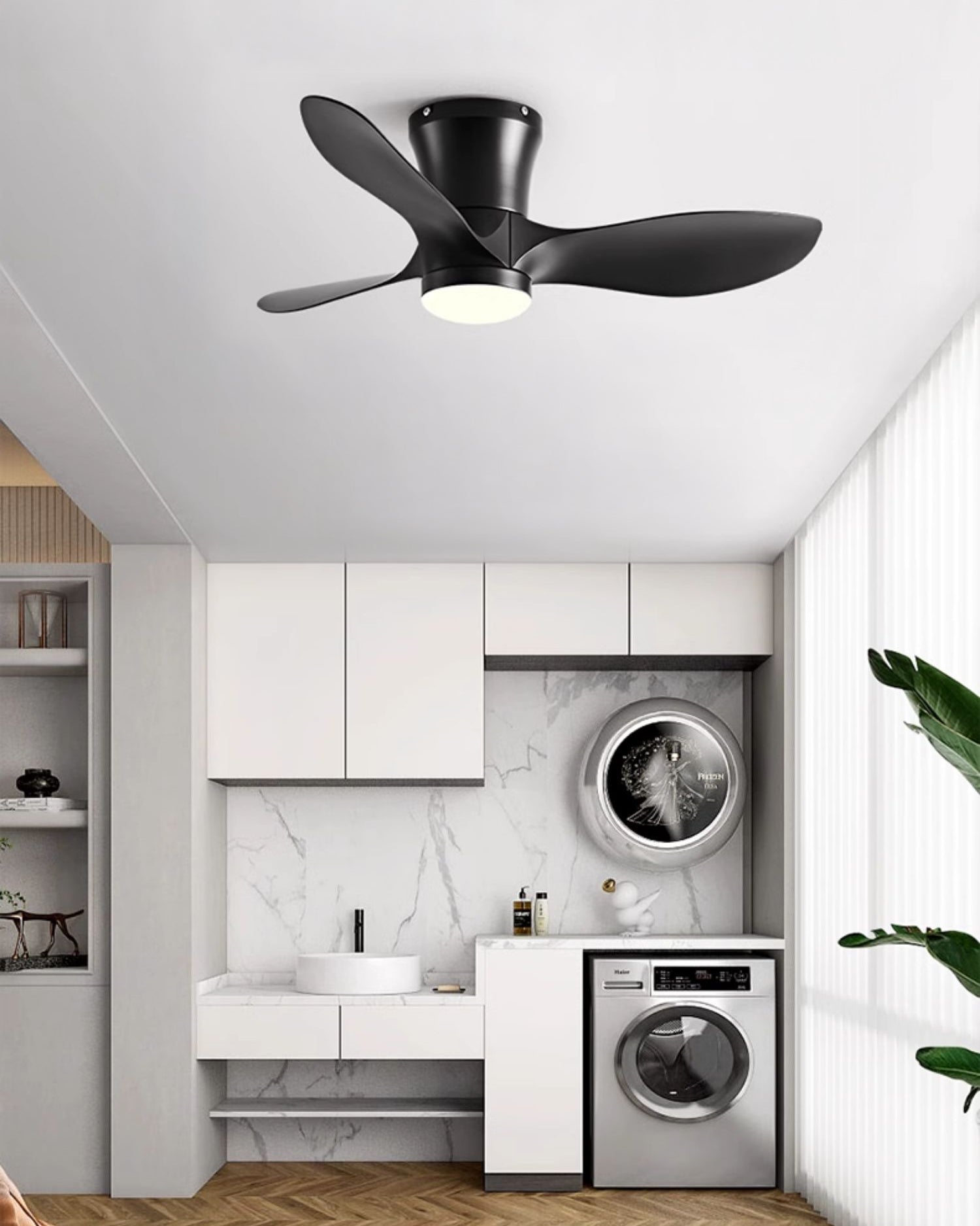 Lampe de plafond WOMO à 3 pales-WM5218