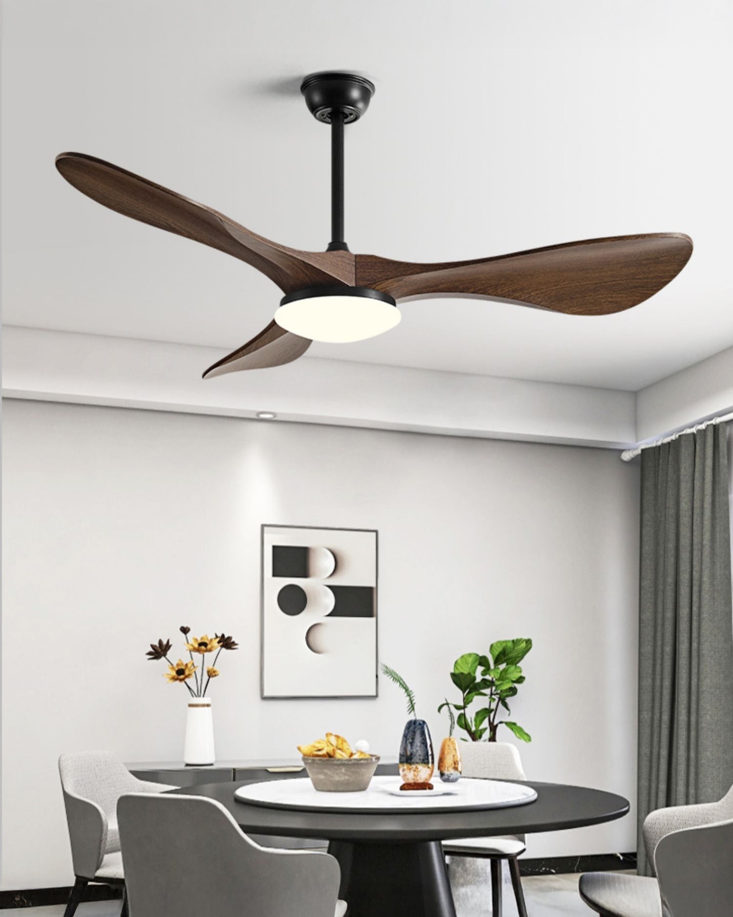 Lampe de ventilateur de plafond moderne WOMO 52 pouces-WM5224