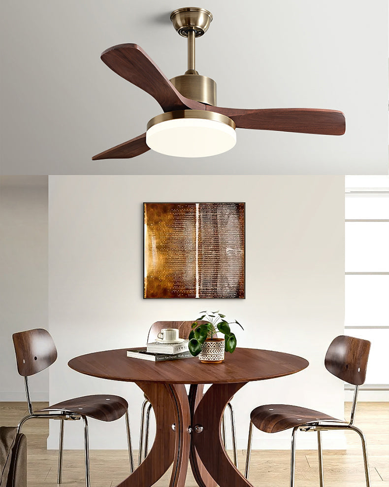 Lampe de ventilateur de plafond moderne WOMO Mid Century - WM5228a
