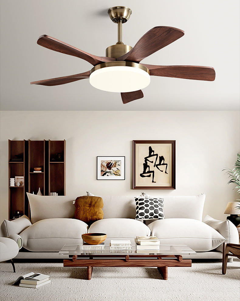 Lampe de ventilateur de plafond moderne WOMO Mid Century - WM5228a