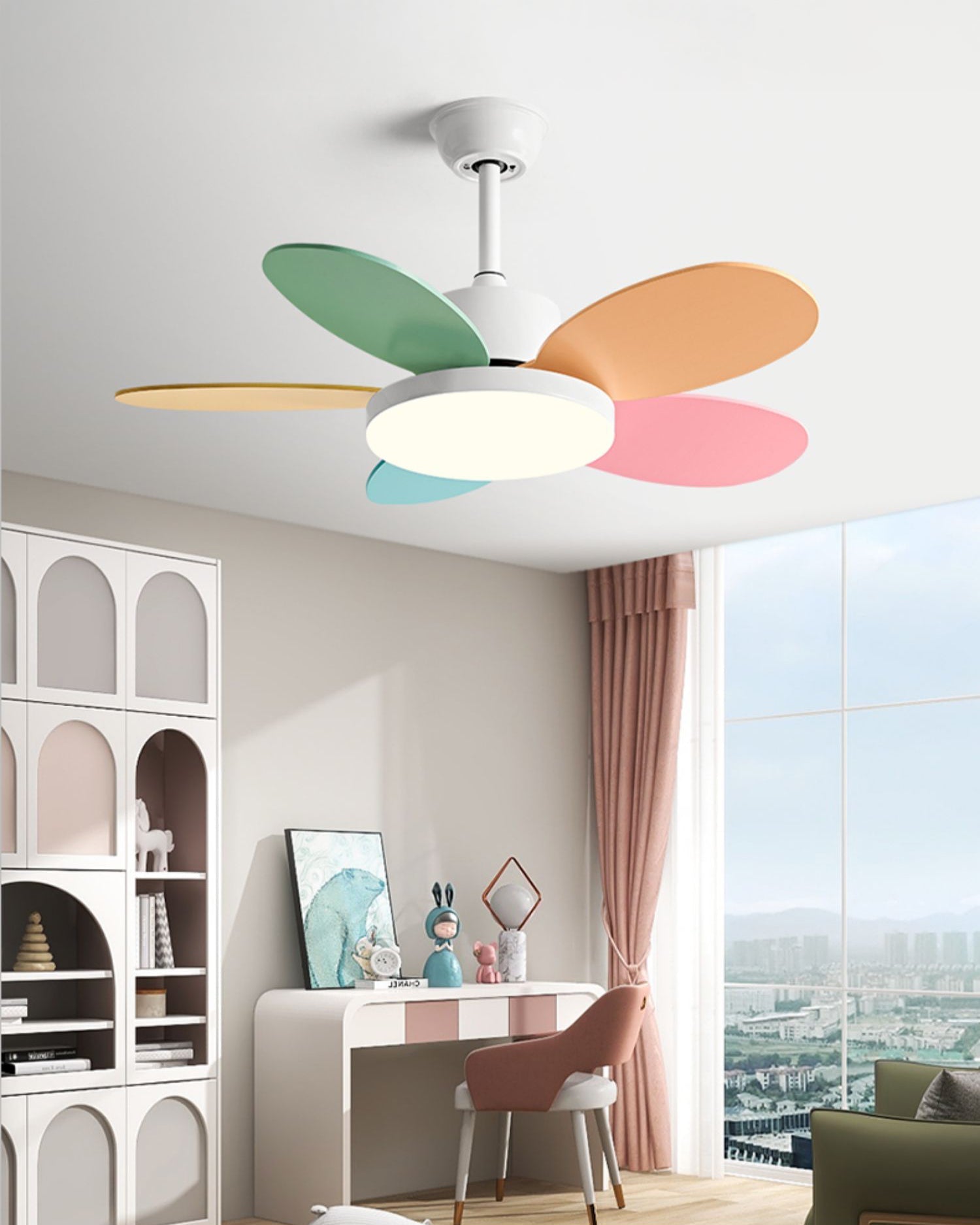 Lampe de ventilateur de plafond pour enfants WOMO 36 pouces - WM5236