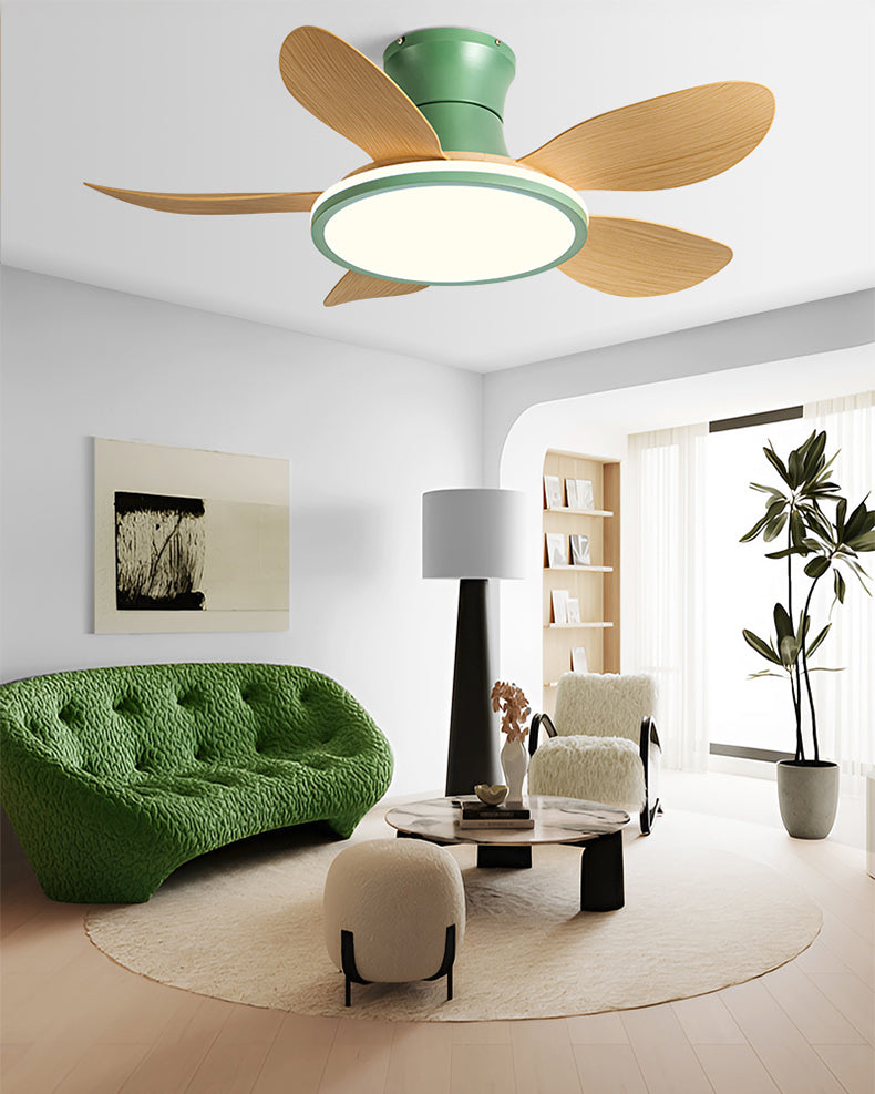 Lampe de ventilateur de plafond moderne à profil bas WOMO- WM5239