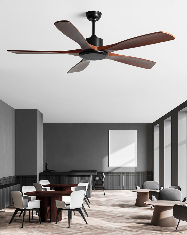 Ventilateur de plafond moderne à 5 lames en bois WOMO- WM5244