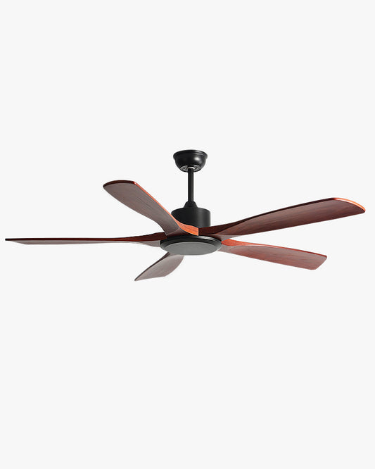 Ventilateur de plafond moderne à 5 lames en bois WOMO- WM5244