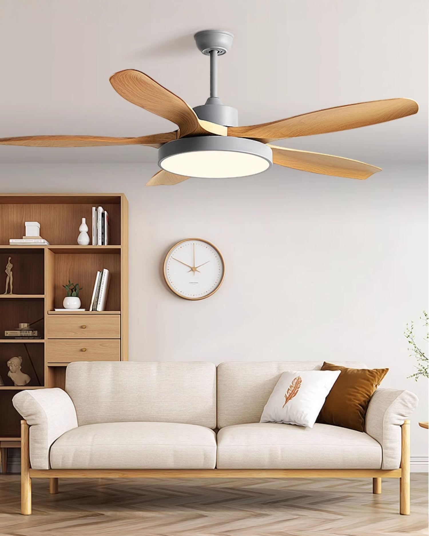 Lampe de ventilateur de plafond WOMO à 5 pales - WM5245b