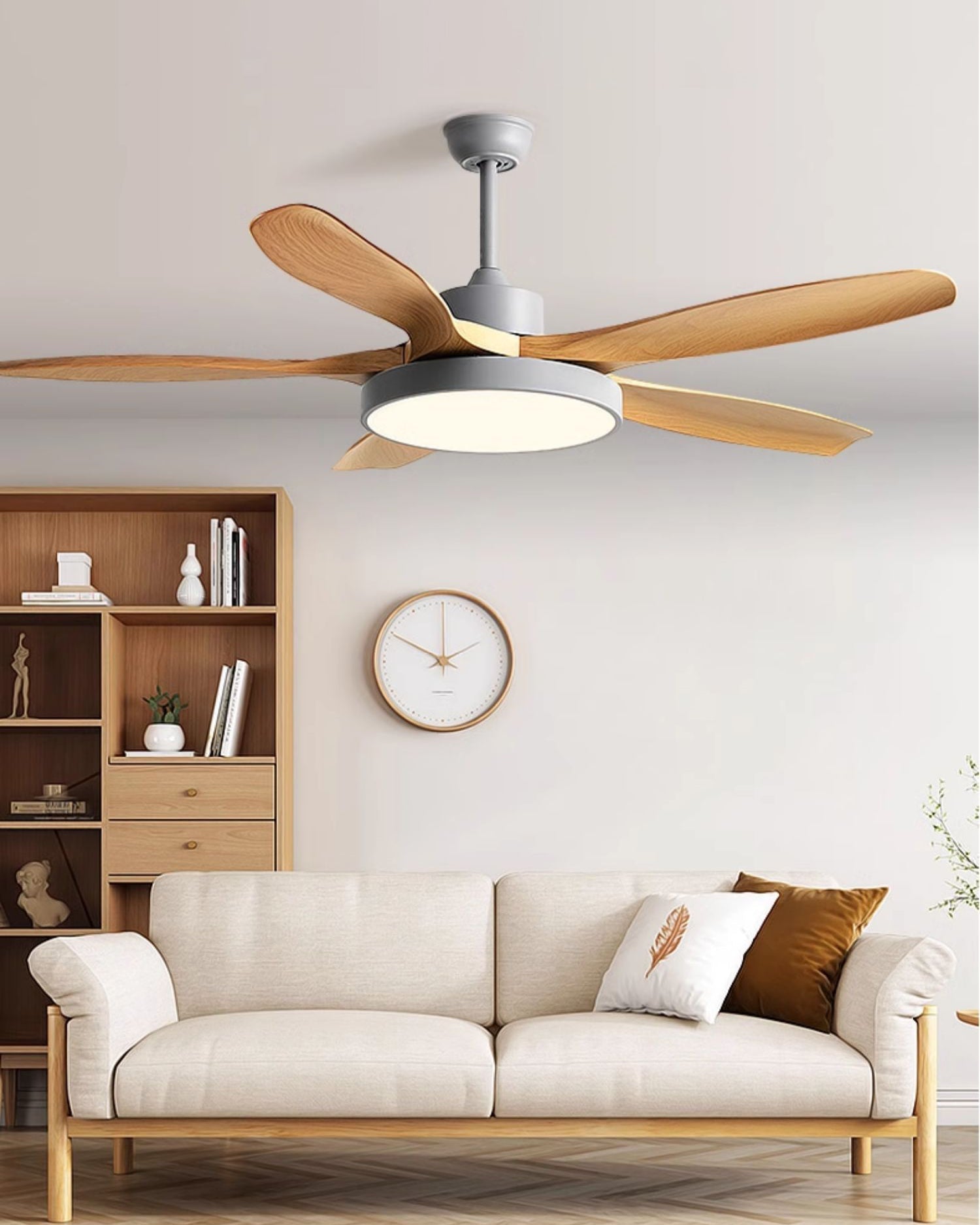 Lampe de ventilateur de plafond WOMO à 5 pales - WM5245b