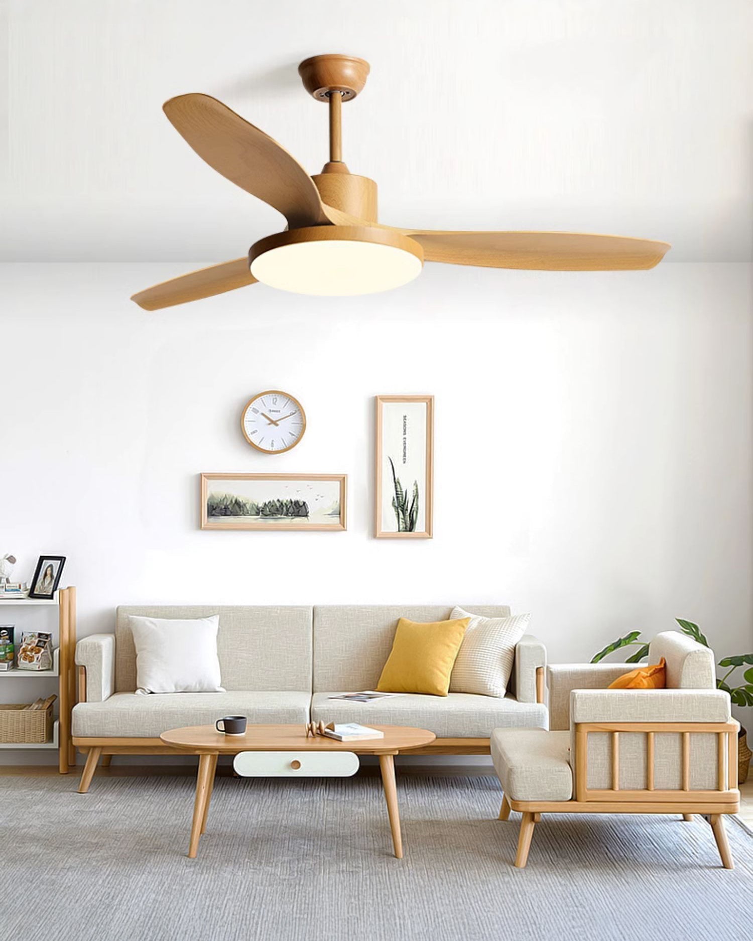 Lampe de ventilateur de plafond WOMO à 5 pales - WM5245b