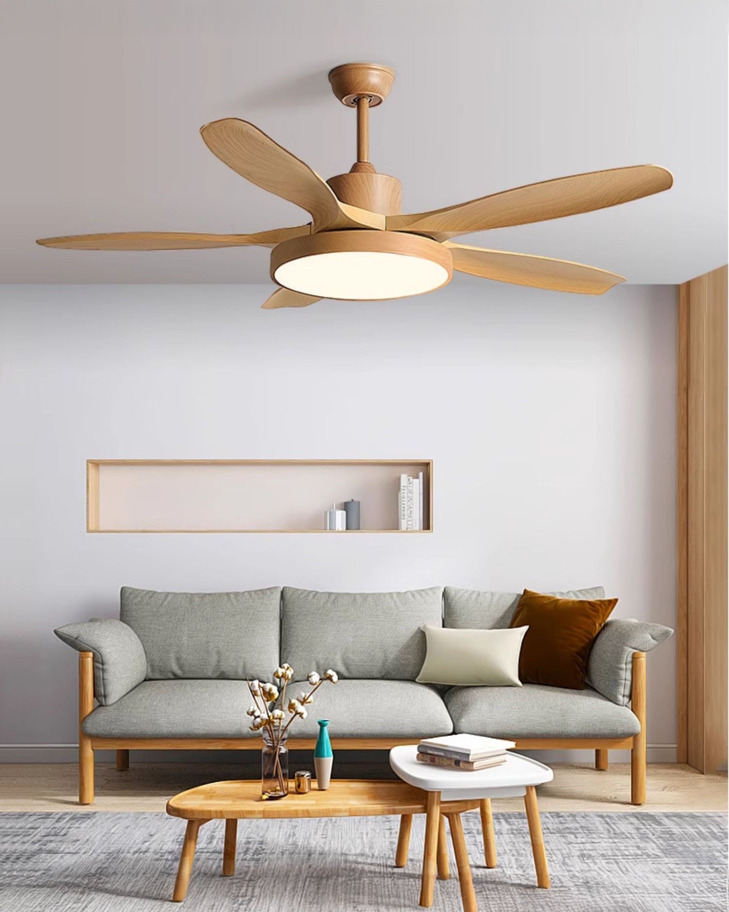 Lampe de ventilateur de plafond WOMO à 5 pales - WM5245b