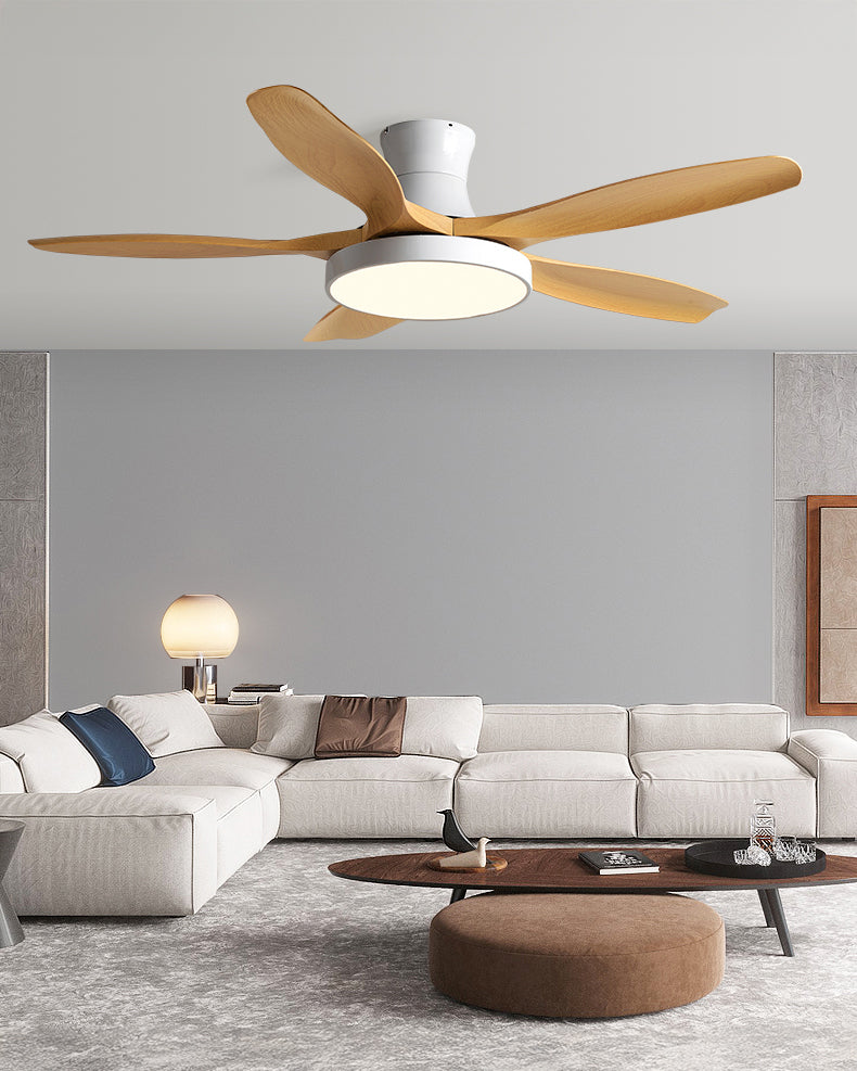 Lampe de ventilateur de plafond à profil bas WOMO à 5 lames - WM5245a