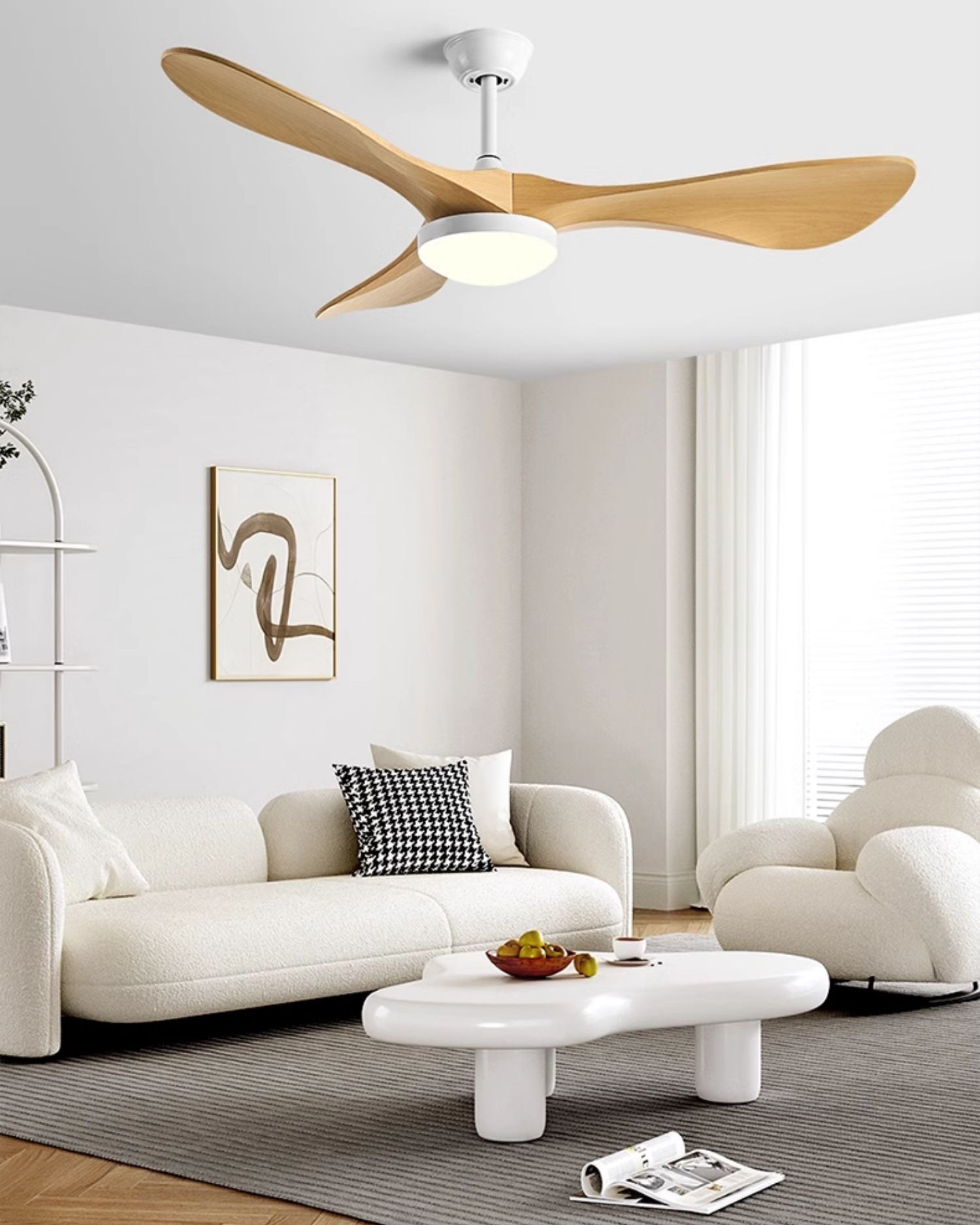 Lampe de ventilateur de plafond moderne WOMO 3 pales - WM5249