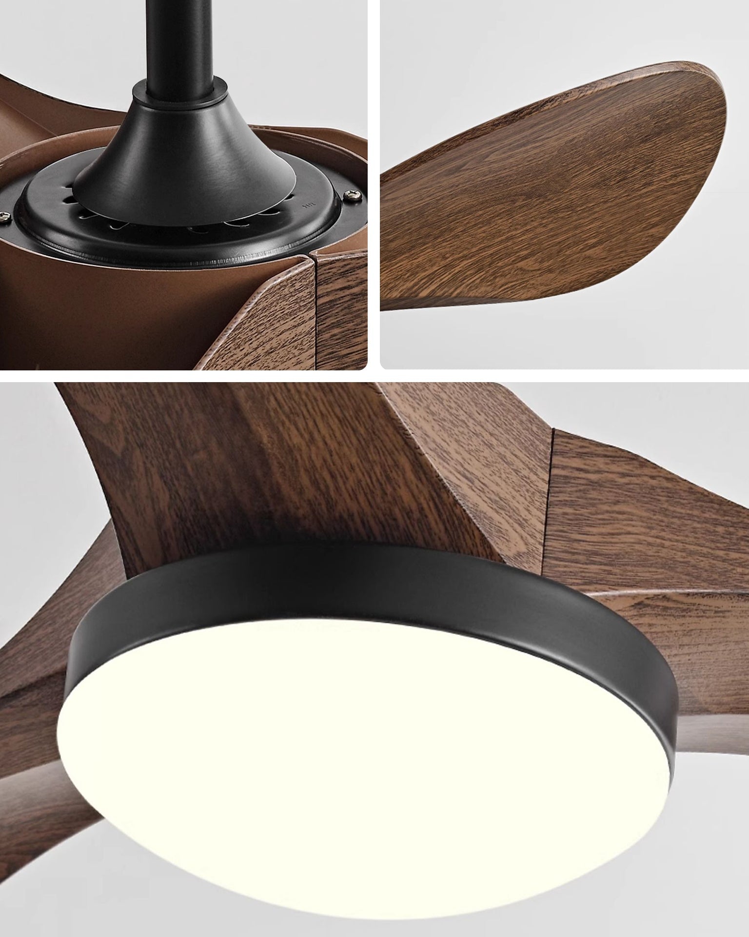 Lampe de ventilateur de plafond moderne WOMO 3 pales - WM5249