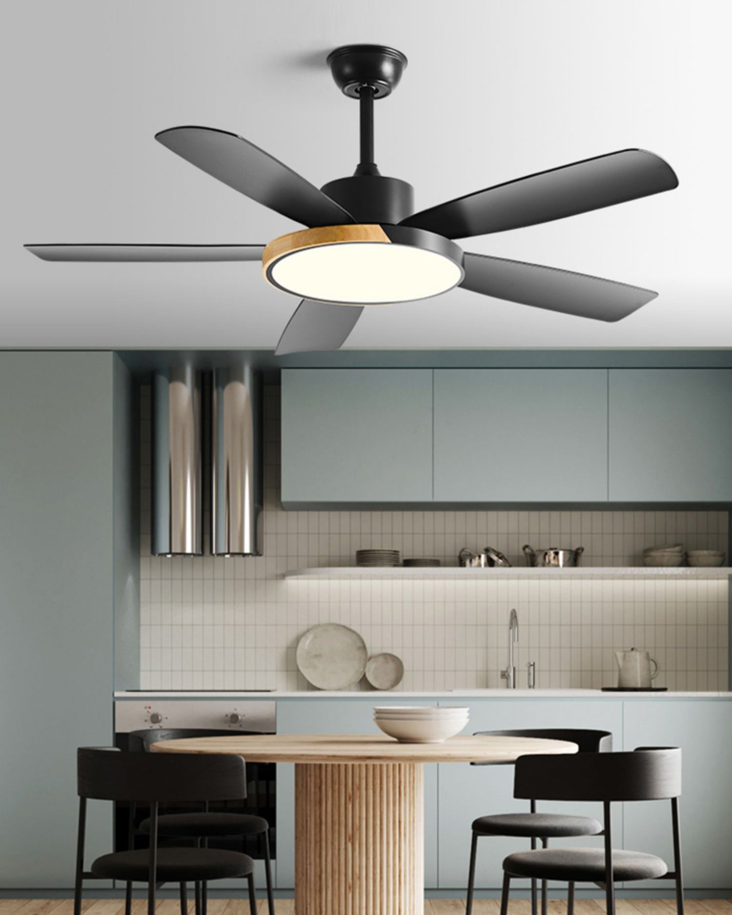 Lampe de ventilateur de plafond moderne à 5 pales WOMO - WM5250