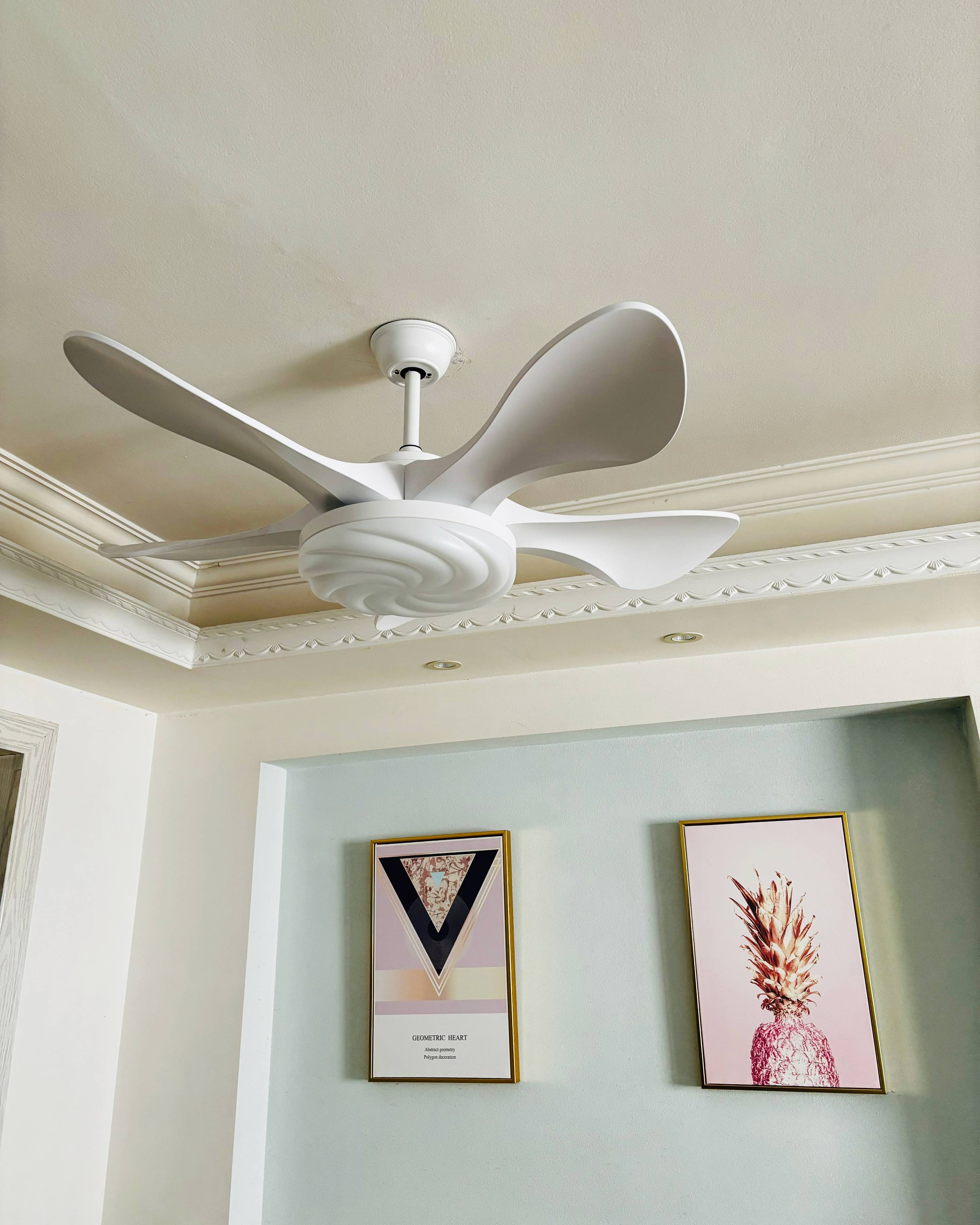 Ventilateur de plafond moderne WOMO avec lumière vive - WM5256