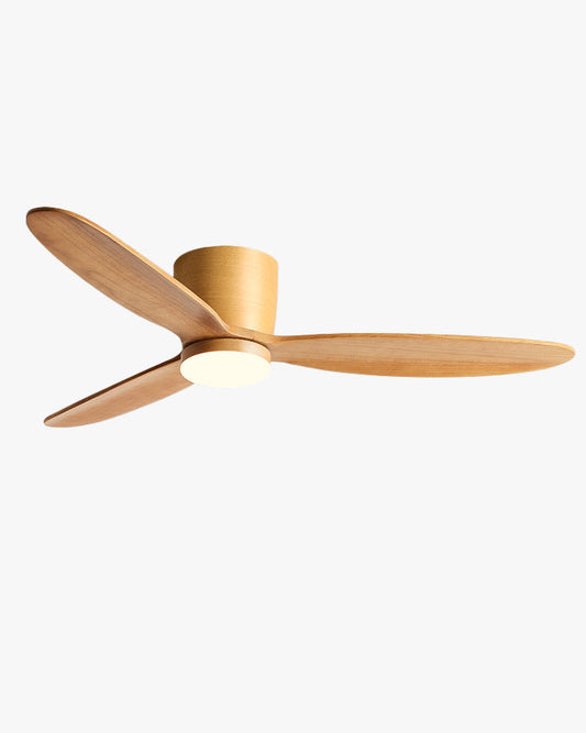 Lampe de ventilateur de plafond à profil bas en bois WOMO - WM5259