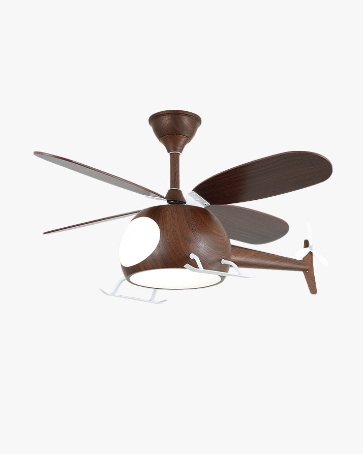 Lampe de ventilateur de plafond pour enfants d'avion WOMO- WM5264