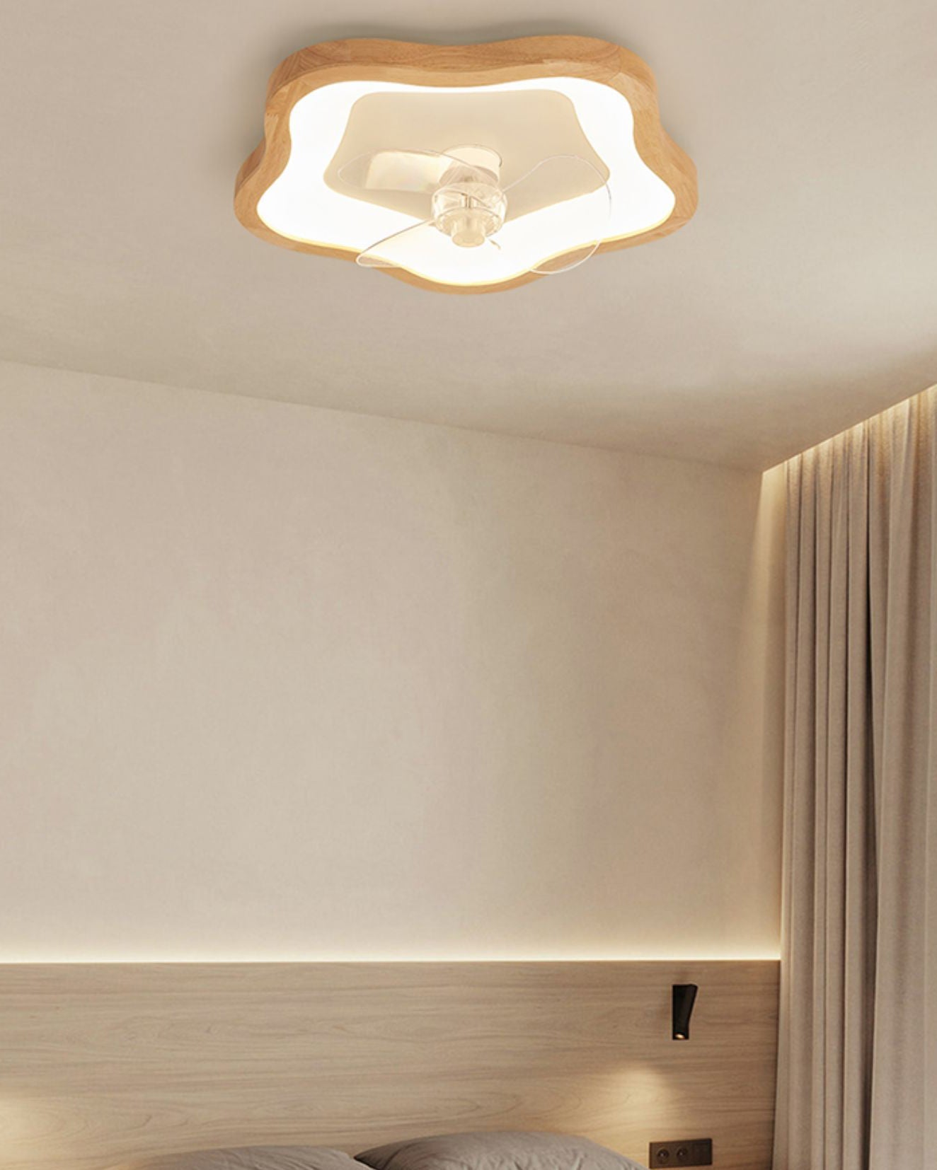 Ventilateur de plafond à profil bas WOMO avec lumière vive- WM5266