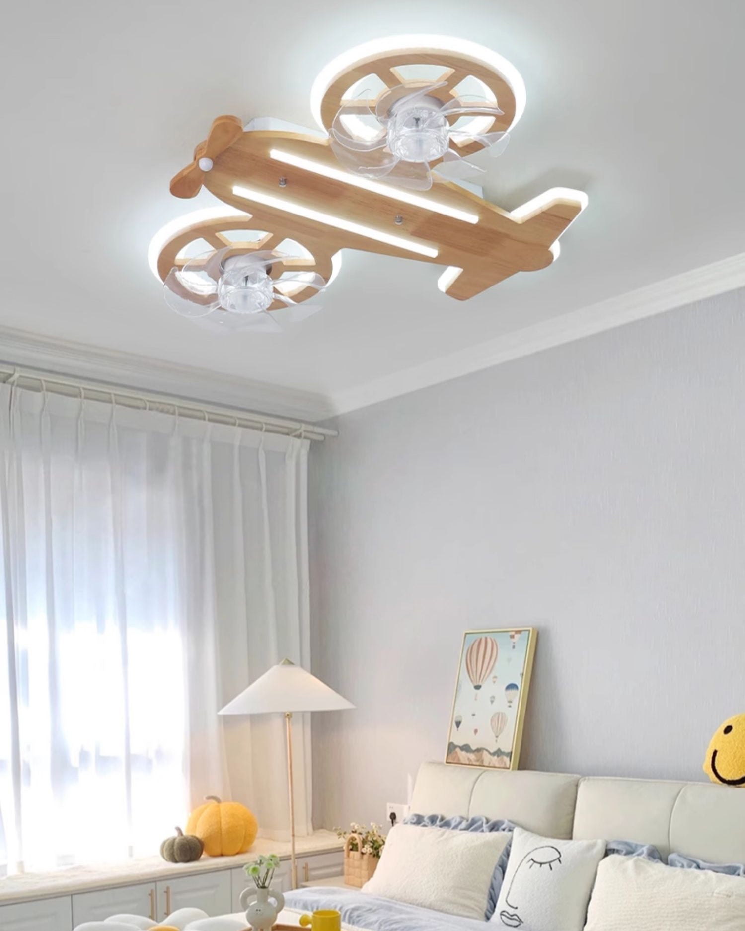 Lampe de ventilateur de plafond à profil bas WOMO Propeller - WM5275