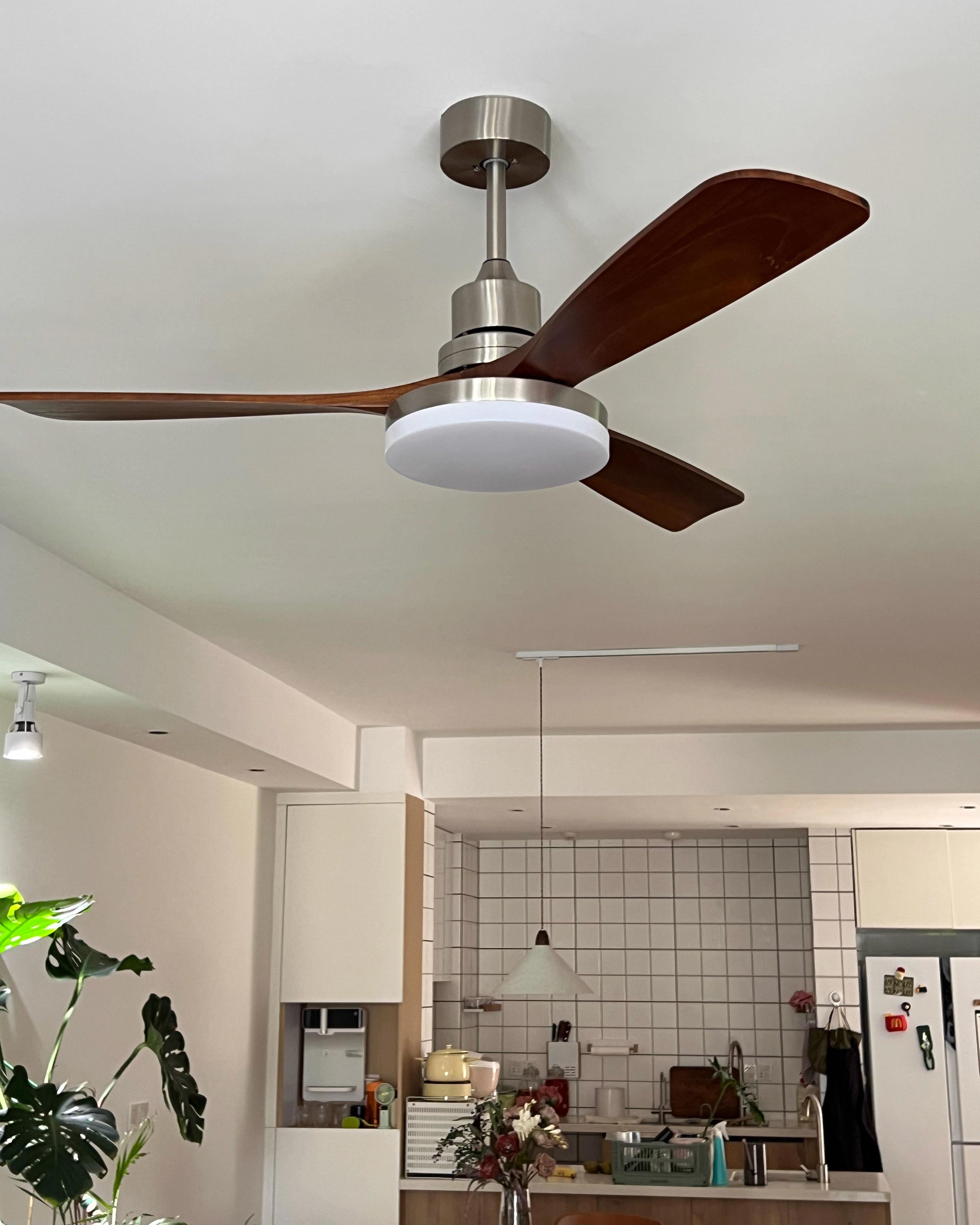Lampe de ventilateur de plafond moderne WOMO Mid Century - WM5278