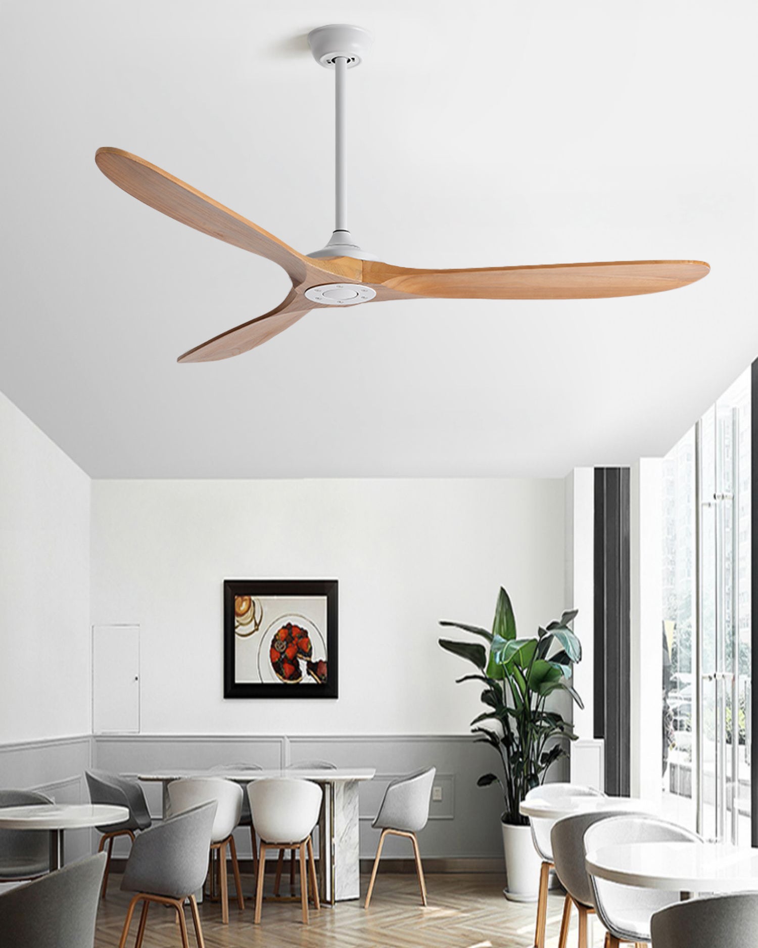 Ventilateur de plafond WOMO à grande hélice-WM5286