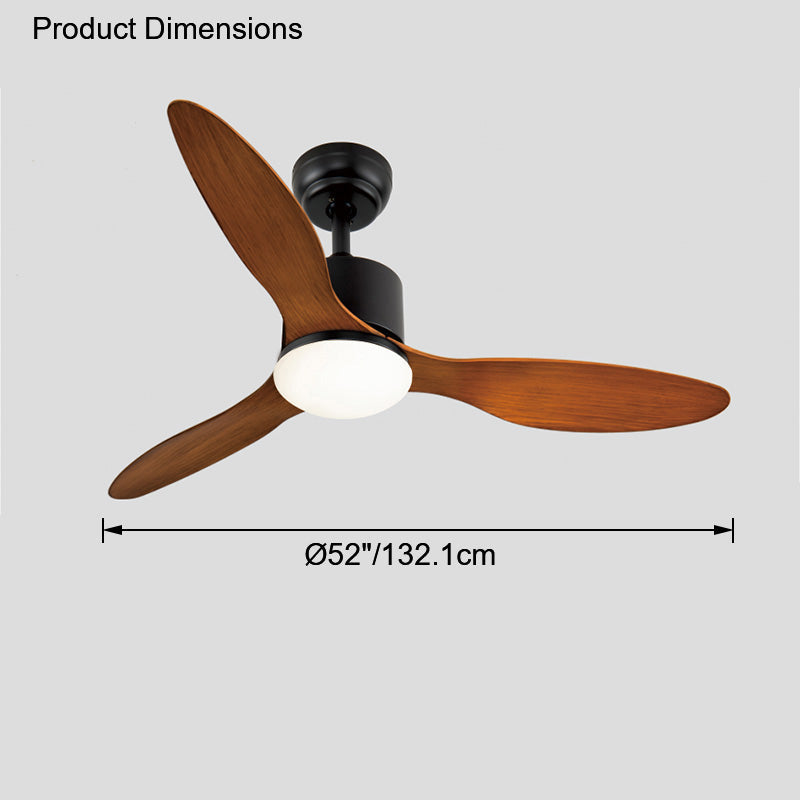 Lampe de ventilateur de plafond moderne WOMO 3 pales-WM5006