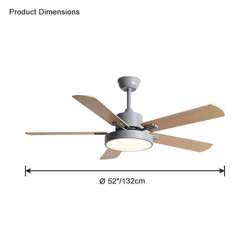WOMO Ventilateur de plafond 5 Pales Bois-WM5013