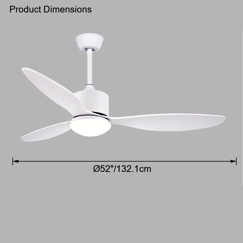 Lampe de ventilateur de plafond moderne WOMO 3 pales-WM5006