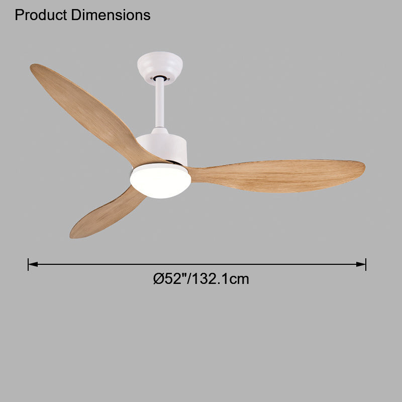 Lampe de ventilateur de plafond moderne WOMO 3 pales-WM5006