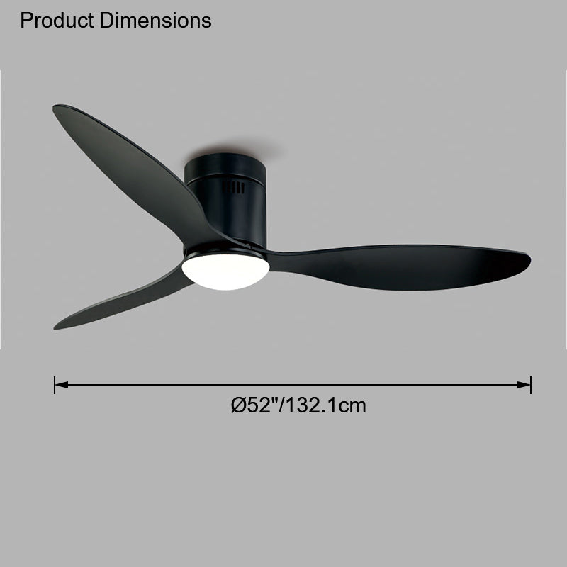 Lampe de ventilateur de plafond moderne WOMO 3 pales-WM5006