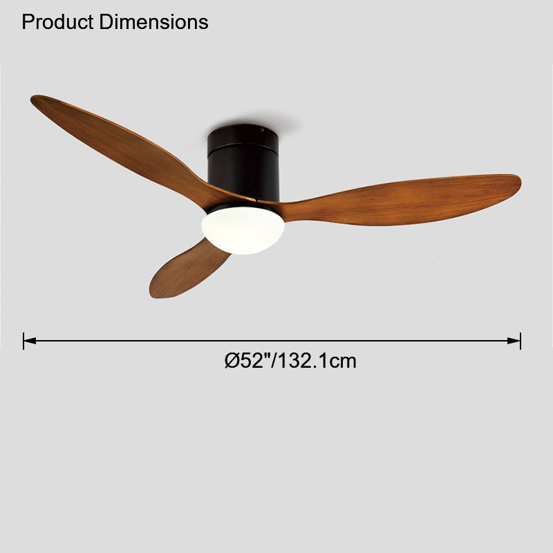 Lampe de ventilateur de plafond moderne WOMO 3 pales-WM5006