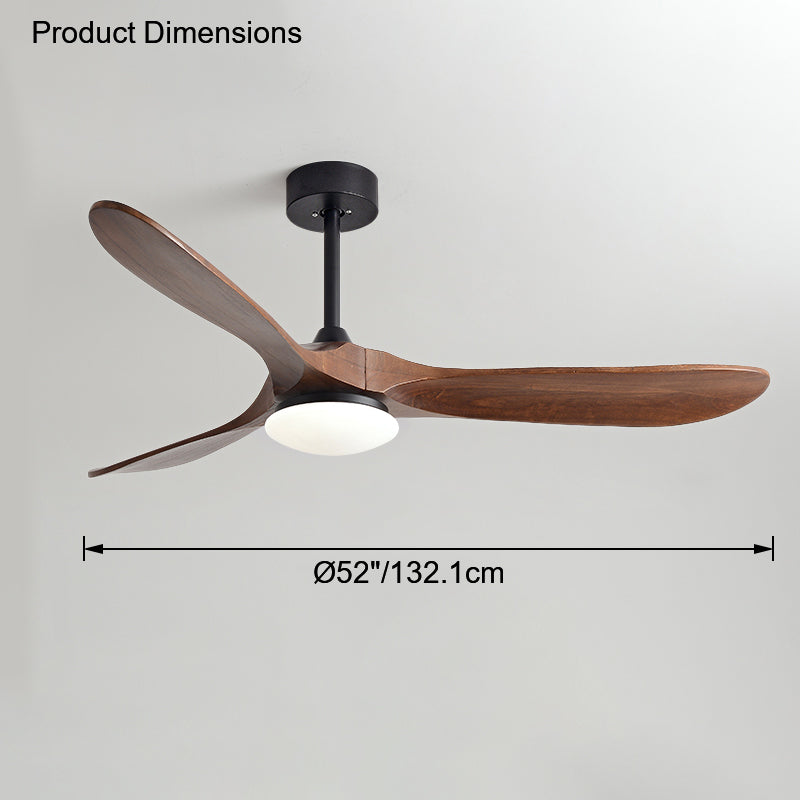 WOMO Ventilateur de plafond 3 Pales Bois-WM5008