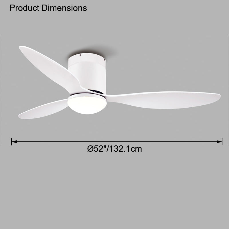 Lampe de ventilateur de plafond moderne WOMO 3 pales-WM5006