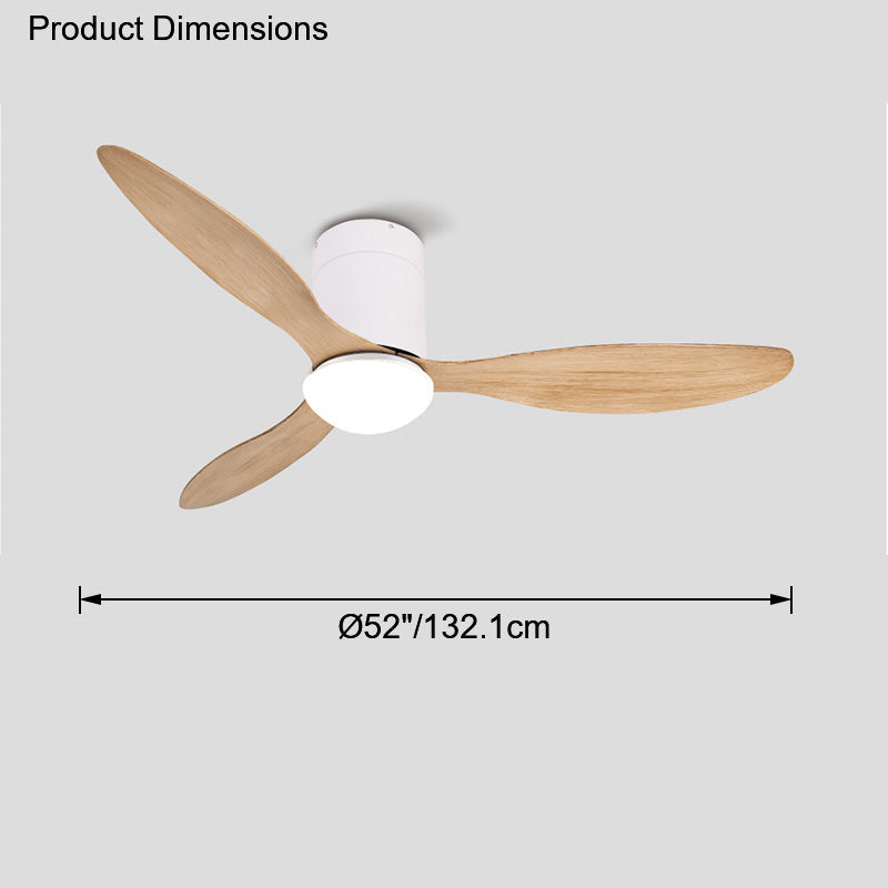 Lampe de ventilateur de plafond moderne WOMO 3 pales-WM5006