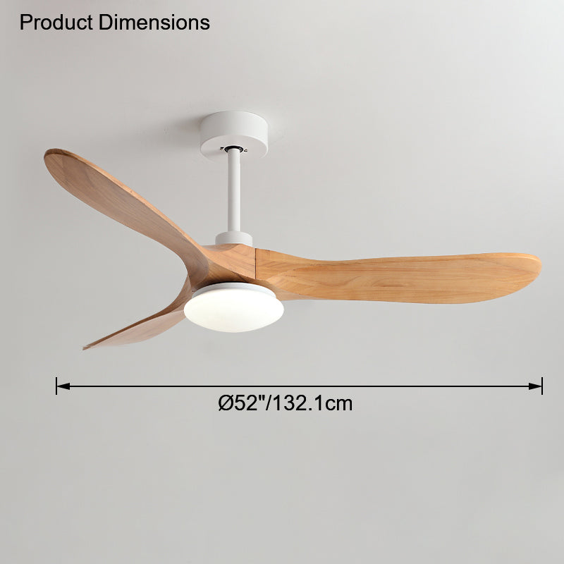 WOMO Ventilateur de plafond 3 Pales Bois-WM5008