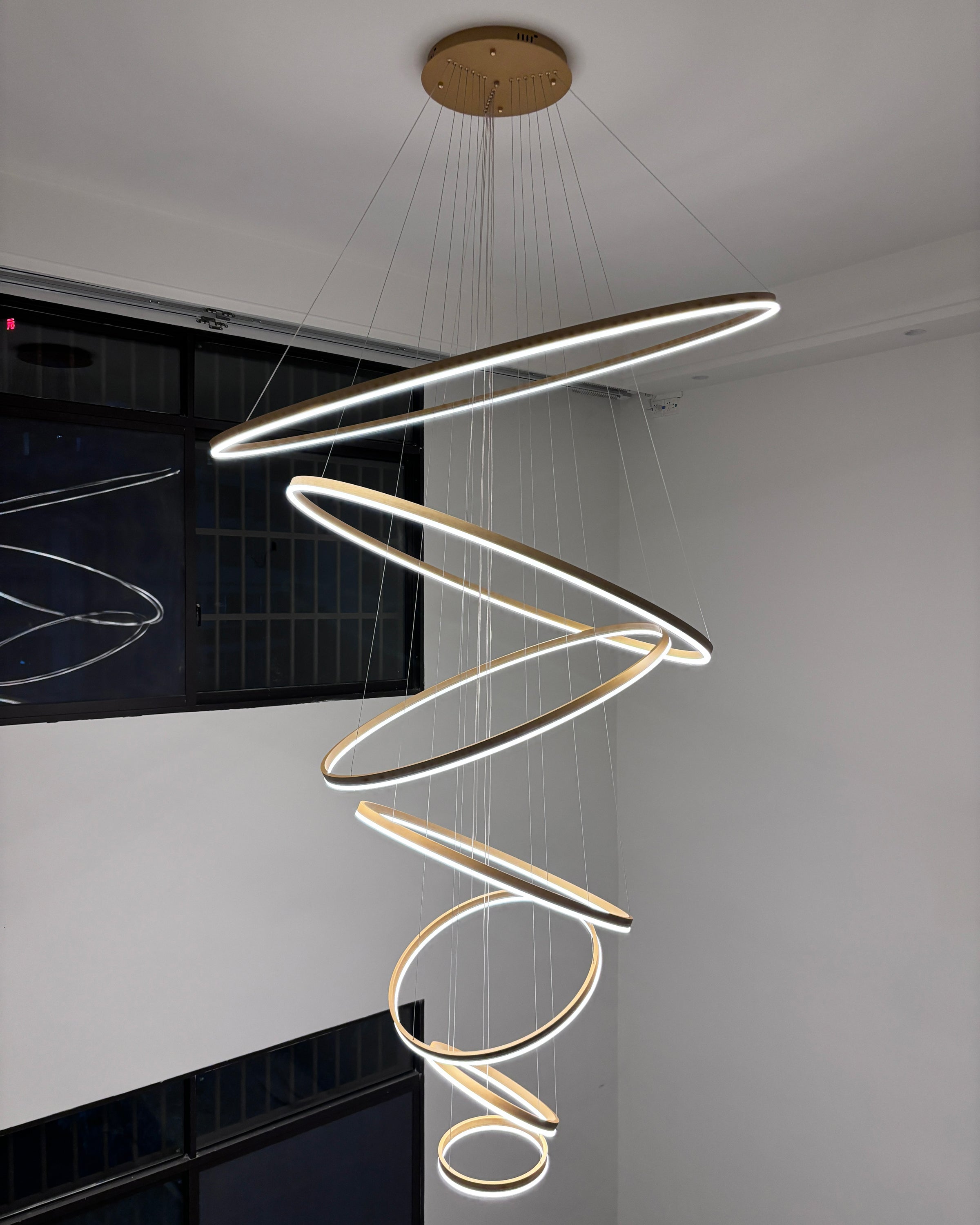 WOMO Lustre Multiple Cercle Led Luxe-WM2159