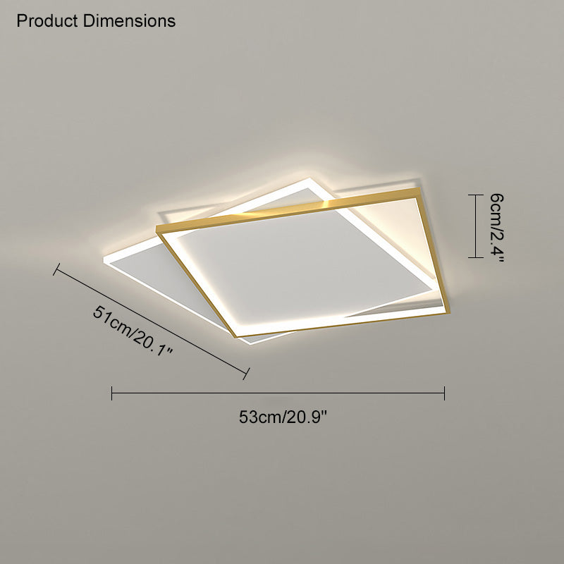 WOMO Plafonnier Led Rectangulaire Plat-WM1011