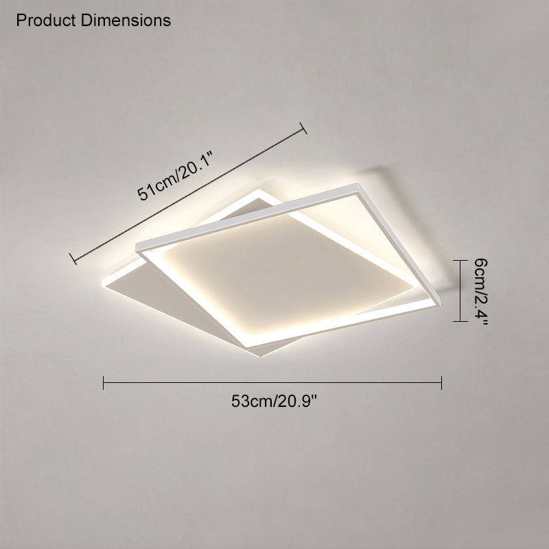 WOMO Plafonnier Led Rectangulaire Plat-WM1011